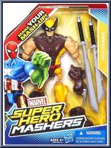 Wolverine (Masked) from Marvel Super Hero Mashers - Basic Series manufactured by Hasbro [Front]