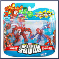 Carnage & Spider-Man (Ben Reilly) from Marvel Super Hero Squad - Series  9 manufactured by Hasbro [Front]
