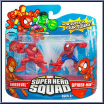 Daredevil & Spider-Man from Marvel Super Hero Squad - Series  8 manufactured by Hasbro [Front]