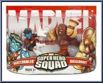 Nightcrawler & Juggernaut from Marvel Super Hero Squad - Series  4 manufactured by Hasbro [Front]
