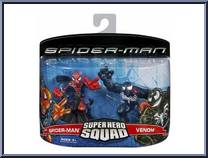 Spider-Man & Venom from Marvel Super Hero Squad - Spider-Man Series 1 manufactured by Hasbro [Front]