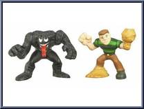 Venom & Sandman from Marvel Super Hero Squad - Spider-Man Series 5 manufactured by Hasbro [Loose]