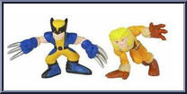 Wolverine & Sabretooth from Marvel Super Hero Squad - Series  1 manufactured by Hasbro [Loose]