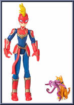 Captain Marvel from Marvel Toybox - Basic Series manufactured by Disney [Loose]