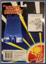 Cable (Deep Space) from Marvel Universe - 5" Scale - Series 11 manufactured by Toy Biz [Back]