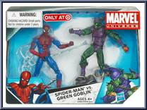 Spidey vs Green Goblin from Marvel Universe - Fury Files - Exclusives manufactured by Hasbro [Front]