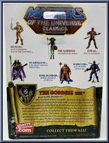 Goddess from Masters of the Universe - Classics - Basic Series manufactured by Mattel [Back]