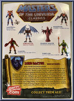 Lord Dactus from Masters of the Universe - Classics - Basic Series manufactured by Mattel [Back]