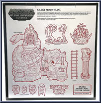 Snake Mountain from Masters of the Universe - Classics - Accessories manufactured by Mattel [Back]
