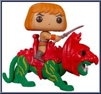 He-Man on Battle Cat (Flocked) Action Figure