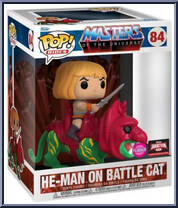 He-Man on Battle Cat (Flocked) from Masters of the Universe - Pop! Rides manufactured by Funko [Front]