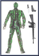 Agent Smith (with Matrix Code) from Matrix - Exclusives manufactured by N2 Toys [Loose]