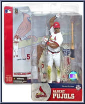Albert Pujols (White Uniform) from McFarlane's Sports Picks - MLB - Series 10 manufactured by McFarlane [Front]