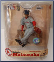 Daisuke Matsuzaka (Gray Jersey) from McFarlane's Sports Picks - MLB - Series 21 manufactured by McFarlane [Front]