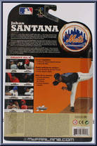 Johan Santana (Black Jersey) from McFarlane's Sports Picks - MLB - Series 24 manufactured by McFarlane [Back]