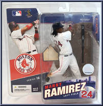 Manny Ramirez (White Jersey) from McFarlane's Sports Picks - MLB - Series 16 manufactured by McFarlane [Front]