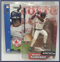 Manny Ramirez (White Jersey) from McFarlane's Sports Picks - MLB - Series  2 manufactured by McFarlane [Front]