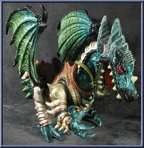 Blue Knight / Green Dragon from Medieval Knights - Basic Series manufactured by Chap Mei [Loose]