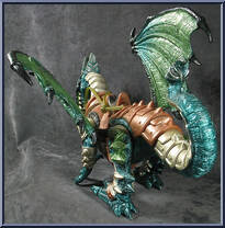 Blue Knight / Green Dragon from Medieval Knights - Basic Series manufactured by Chap Mei [Loose]