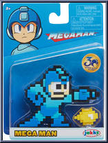 Blue / White Mega Man from MegaMan - Basic Series manufactured by Jakks Pacific [Front]