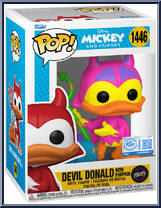 Devil Donald with Pumpkin (Black Light) (Chase) from Mickey and Friends - Pop! Vinyl Figures manufactured by Funko [Front]
