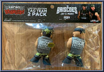 Briscoes (Jay & Mark) from Micro Brawlers - Multi-Packs manufactured by ProWrestlingTees [Back]