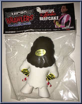 Brutus Beefcake from Micro Brawlers - Basic Series manufactured by ProWrestlingTees [Back]