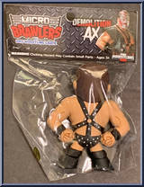 Demolition Ax from Micro Brawlers - Basic Series manufactured by ProWrestlingTees [Back]