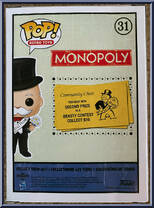 Mr. Monopoly (Beauty Contest) from Monopoly - Pop! Vinyl Figures manufactured by Funko [Back]
