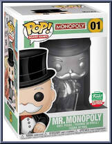 Mr. Monopoly (Silver) from Monopoly - Pop! Vinyl Figures manufactured by Funko [Front]