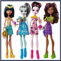 Beast Friends 4-Pack from Monster High - Ice Cream Ghouls manufactured by Mattel [Loose]