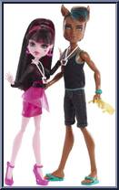 Draculaura / Clawd Wolf from Monster High - Music Festival manufactured by Mattel [Loose]