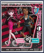 Draculaura / Clawd Wolf from Monster High - Music Festival manufactured by Mattel [Front]