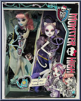Catrine DeMew & Rochelle Goyle from Monster High - Ghoul Chat manufactured by Mattel [Front]