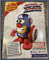 Captain America from Mr. Potato Head - Marvel manufactured by Hasbro [Back]