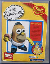 Homer Simpson from Mr. Potato Head - Simpsons manufactured by Hasbro [Back]