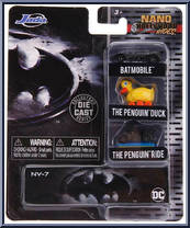 Batmobile / Penguin Duck / Penguin Ride from Nano Hollywood Rides - Batman manufactured by Jada Toys [Front]
