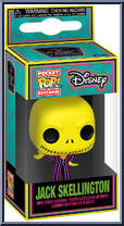 Jack Skellington (Black Light) from Nightmare Before Christmas - Pop! Keychains manufactured by Funko [Front]