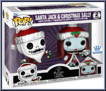 Santa Jack & Christmas Sally (Diamond) from Nightmare Before Christmas - Pop! Sets manufactured by Funko [Front]