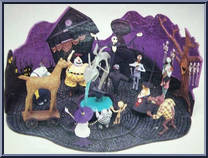 Halloween Town: Mayor, Sally, Tree from Nightmare Before Christmas - Georama Collection manufactured by Jun Planning [Loose]