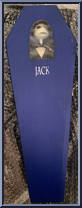 Jack Skellington (Blue Coffin) (Open Mouth) from Nightmare Before Christmas - 16" Coffins manufactured by Jun Planning [Front]