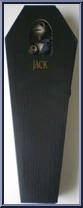 Jack Skellington (Black Coffin) (2 Heads: Angry, Smile) from Nightmare Before Christmas - 16" Coffins manufactured by Jun Planning [Front]