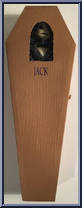 Jack Skellington (Gold Coffin) (Frowning) from Nightmare Before Christmas - 16" Coffins manufactured by Jun Planning [Front]