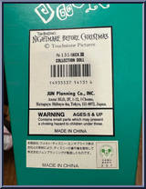 Jack Skellington (Green Coffin) (Evil Smile) from Nightmare Before Christmas - 16" Coffins manufactured by Jun Planning [Back]