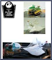 Pull Back Toys (Zero, Snowmobile) from Nightmare Before Christmas - PVC - Carded manufactured by Jun Planning [Front]