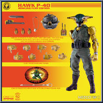 Hawk P-40 (Howling Fury Edition) from One:12 Collective - Mezco manufactured by Mezco [Loose]
