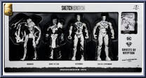 Ghosts of Krypton 4-Pack (Sketch Edition) (Gold Label) from Page Punchers - 7" Scale manufactured by McFarlane [Front]