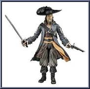 Battlers: Barbossa (Ultimate) from Pirates of the Caribbean - At World's End - 7" Figures manufactured by Zizzle [Loose]