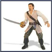 Pirate Clash: Will Turner (Sword Thrusting) from Pirates of the Caribbean - At World's End - 7" Figures manufactured by Zizzle [Loose]