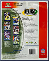 Kurt Warner from Play Makers - NFL - 2001 manufactured by Upper Deck [Back]